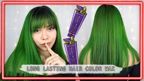 Diy Green Hair Color At Home Using Hair Wax Hair Color Wax Review