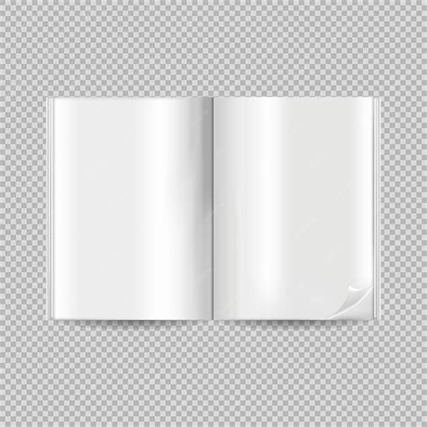 Premium Vector Blank Open Book Mockup Realistic Clean Book Template