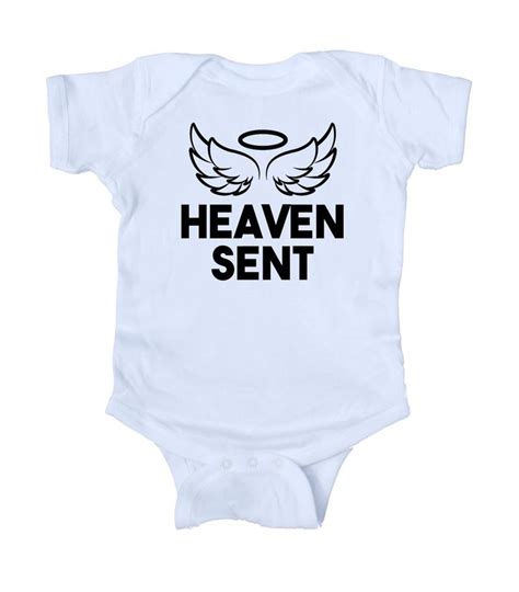 Heaven Sent Angel Baby Girl Boy Onesie In 2021 Boy Onesie Angel Baby