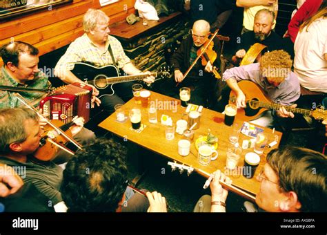 Ireland Galway Traditional Irish Pub Music Musicians Session In Days