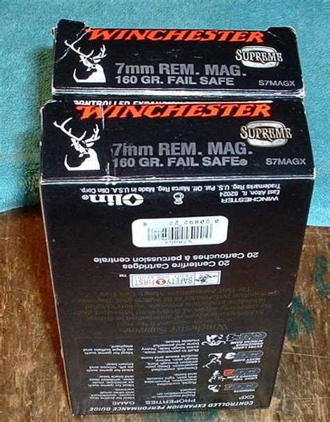 Winchester Fail Safe 7mm Mag 160gr For Sale At 8271770