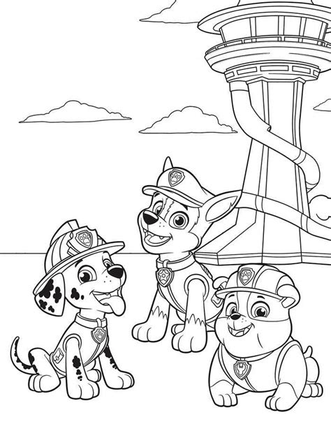 All images and logos are crafted with great workmanship. The Happy Pups Paw Patrol Coloring Pages