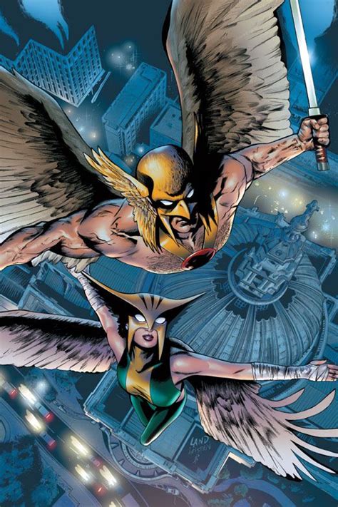 Hawkman And Hawkgirl By Greg Land Marvel Dc Comics Dc Comics Heroes