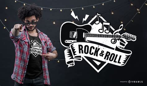 Rock And Roll T Shirt Design Vector Download