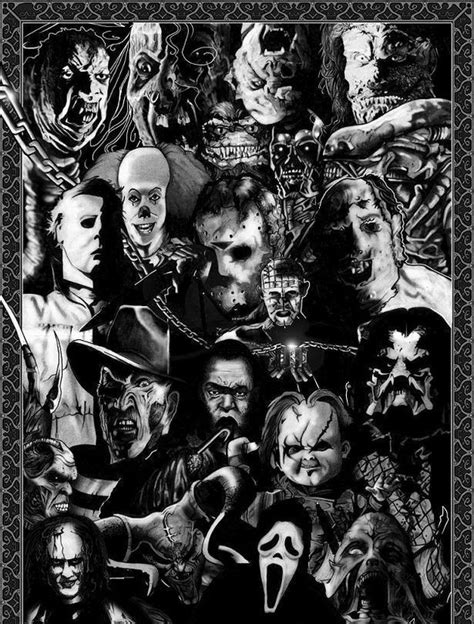 Explore 9gag for the most popular memes, breaking stories, awesome gifs, and viral videos on the internet! Horror movies villains collage! | Michael Myers ...