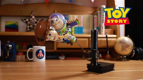 Toy Story Woody And Buzz Flying In Stop Motion Youtube