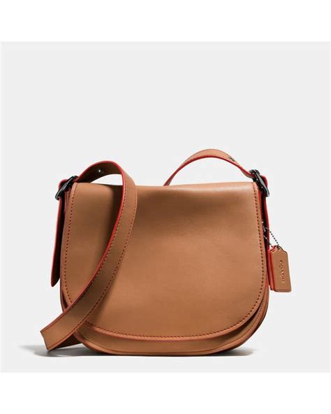 Coach Saddle Bag In Glovetanned Leather In Brown Lyst