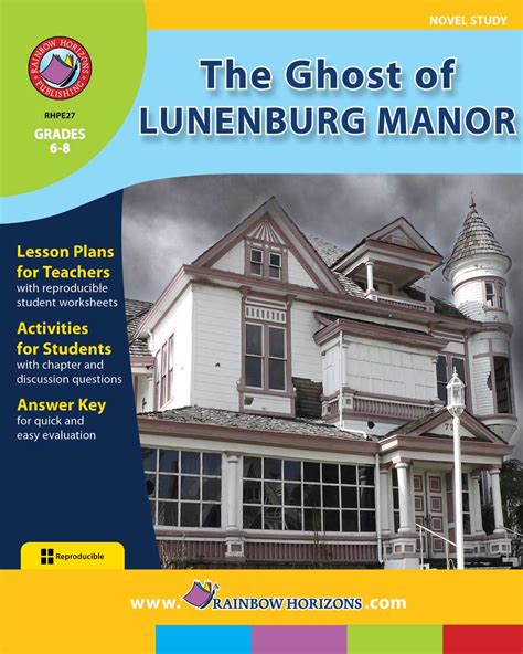 The Ghost Of Lunenburg Manor Novel Study Grades 6 To 8