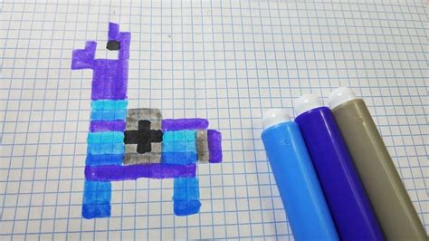 If you've ever thought about creating pixel art, here's a very quick and easy introduction to one of the most fundamental aspects of it: Como hacer un LLAMA de FORTNITE | Hama Beads | Pixel Art | Dibujos en cuadricula, Hama beads ...