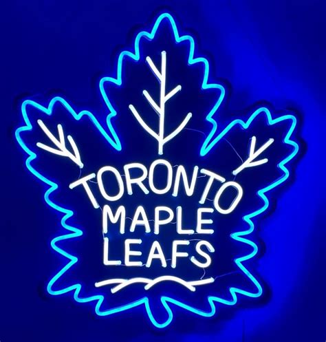 Toronto Maple Leafs Led Neon Sign Sports Signs Sports Ts Etsy Canada