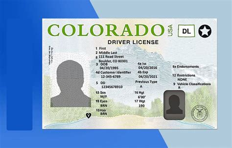 Colorado Drivers License Psd Template New Edition Download