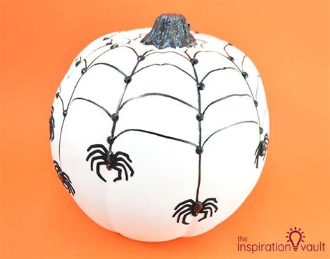 Rhinestone Spiderweb Pumpkin Decor The Inspiration Vault