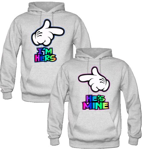 im hers she is mine couple hoodie | Couples hoodies, Matching hoodies, Hoodies