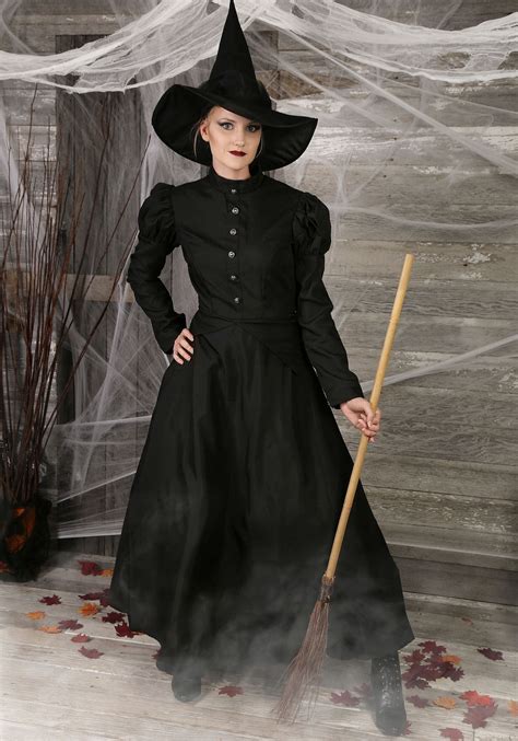 Womens Plus Size Witch Costume Evil Witch Costume