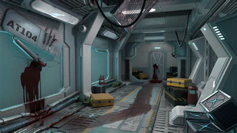 So Mi An Sci Fi Corridor Spaceship Interior