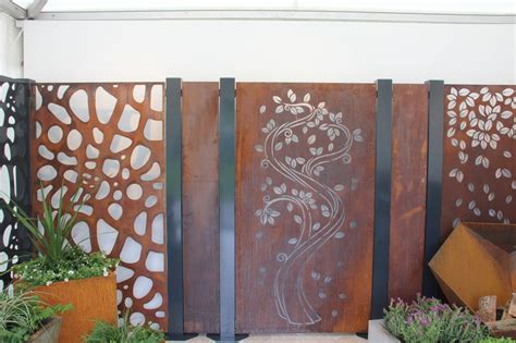 Decorative Outdoor Metal And Corten Steel Garden Screens