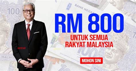 Bantuan Rm 800 Untuk Semua Rakyat Malaysia