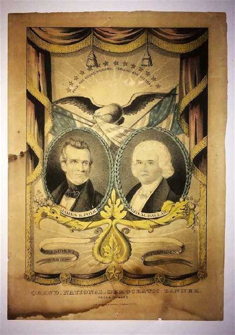 1844 Us Presidential Election James Polk And George