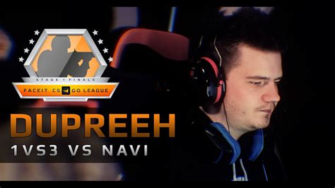 Dupreeh 1vs3 Vs Navi Faceit 2015 League Stage 1 Finals Youtube