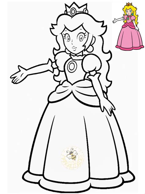 Dibujos Para Colorear De La Princesa Peach