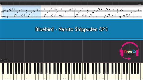Tutorial Piano Musik Midi Bluebird Naruto Shippuden Op3 Youtube