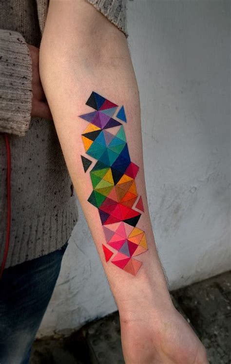 Colorful Geometric Tattoo Best Tattoo Ideas And Designs Tatuajes
