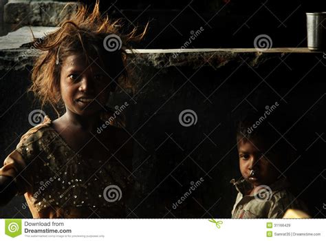 Poor Children In India Editorial Stock Image Image 31166429
