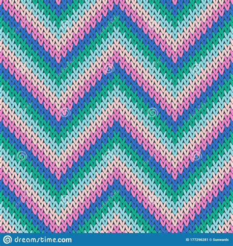 Modern Zigzag Chevron Stripes Knit Texture Stock Image - Image of craft, design: 177296281