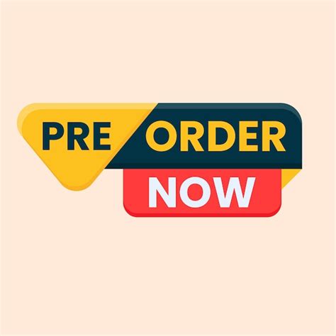 Premium Vector Pre Order Now Label Badge