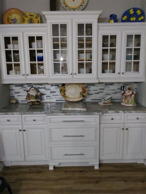 Transform the farmhouse buffet and hutch in the kitchen to a mini coffee bar that you and your guests will enjoy for years to come. My buffet | Kitchen, Home decor