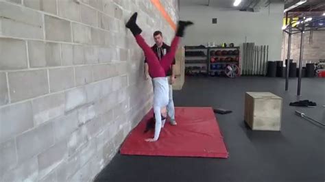 Skill Of The Month Handstand Push Up Hspu Progression 3 Of 3 Youtube