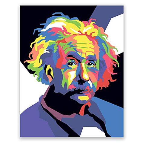 Buy Albert Einstein Educational Colorful Art Print Pop Art Portrait