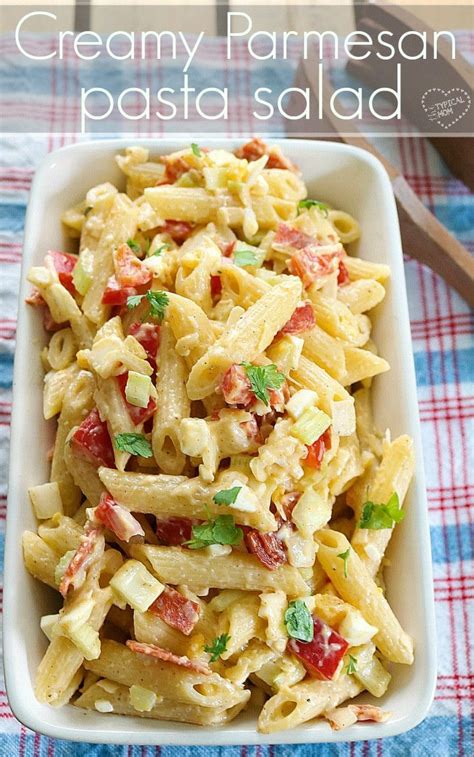 Creamy Pasta Salad Recipes | Pasta salad recipes, Parmesan pasta salad