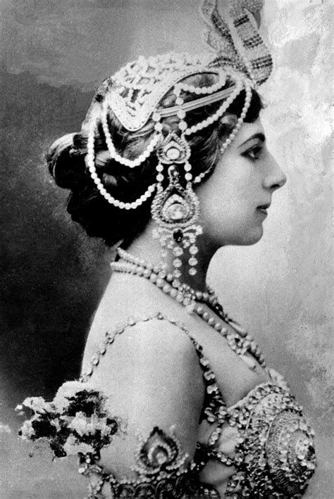 Mata Hari Portrait Of Mata Hari Black And White Photo Photograph By