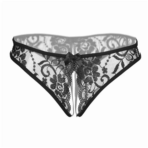 2019 Sleepwear Embroidery Floral Sexy Underwear Crotch Women Erotic Lingerie G String Women