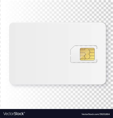 Sim Card Mobile Phone Icon Chip Simcard Royalty Free Vector