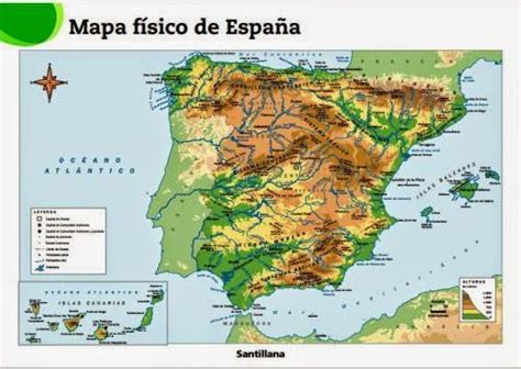 Mapa Físico Y Político De España Aprendiendo Con Julia