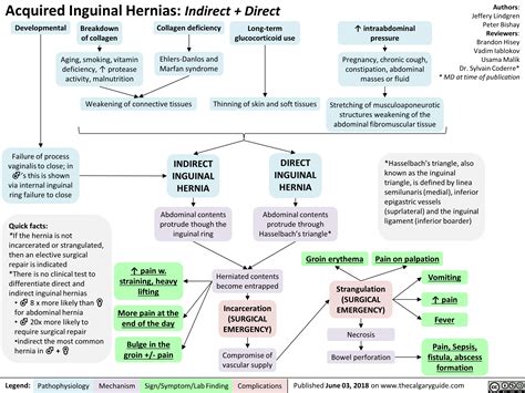 Acquired Inguinal Hernias Indirect Direct Calgary Guide