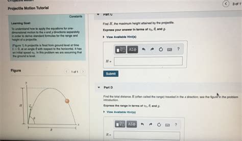 When looking at the spectrum of light emitted from a fluorescent lamp, sodium lamp, neon sign, or flame test, only distinct wavelengths of light appear. Solved: (Projectile Motion Projectile Motion Tutorial 3 Of ...