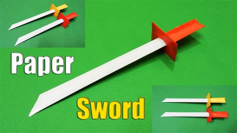 How To Make A Paper Sword Easy Tutorial Paper Sword
