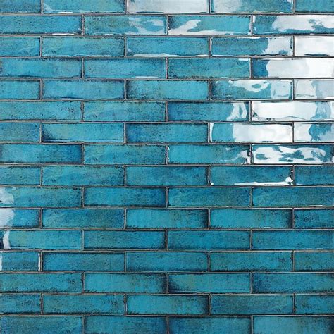 Ivy Hill Tile Pallet Of Moze Blue 3 In X 12 In Polished Ceramic Wall