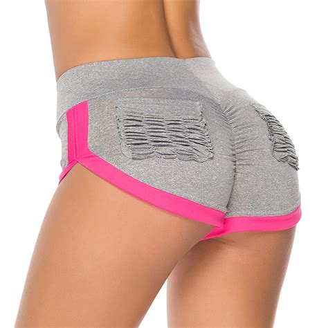 Fittoo Fittoo Women Yoga Hight Waist Shorts Ruched Butt Sport Gym Push Up Sexy Running Elastic