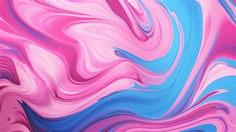 Premium Ai Image A Painting Of A Pink And Blue Swirl