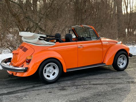 1975 Volkswagen Classic Super Beetle Convertible 4 Speed Mint Shape No