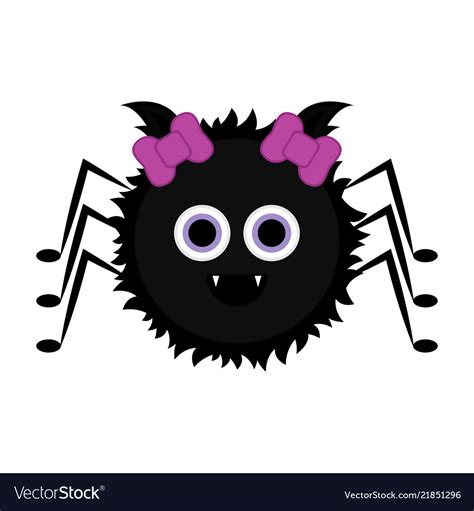 Cute Halloween Spider Cartoon Character Royalty Free Vector