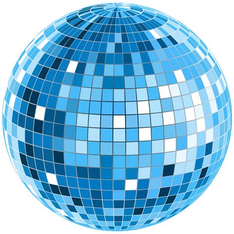 Download Blue Disco Ball Transparent Png Stickpng