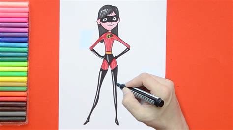 How To Draw Violet Parr The Incredibles Youtube
