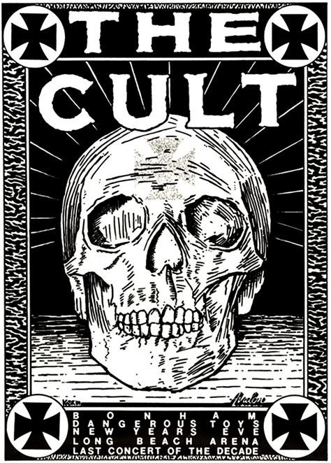 The Cult Poster 31 12 1989 Billy Duffy