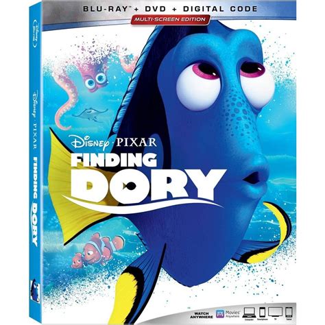 Finding Dory Blu Ray DVD Digital In 2021 Walt Disney Movies