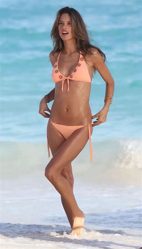 Alessandra Ambrosio In Bikini At A Victorias Secret Photoshoot In St Barts Hawtcelebs